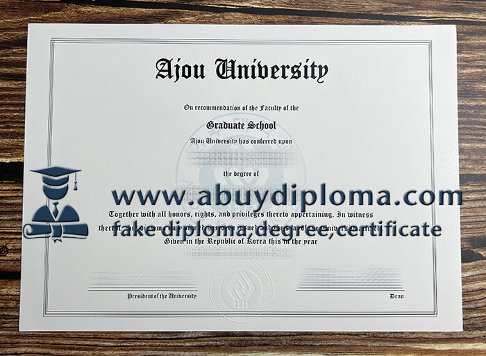 Buy Ajou University fake diploma.