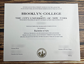Get Brooklyn College fake diploma.