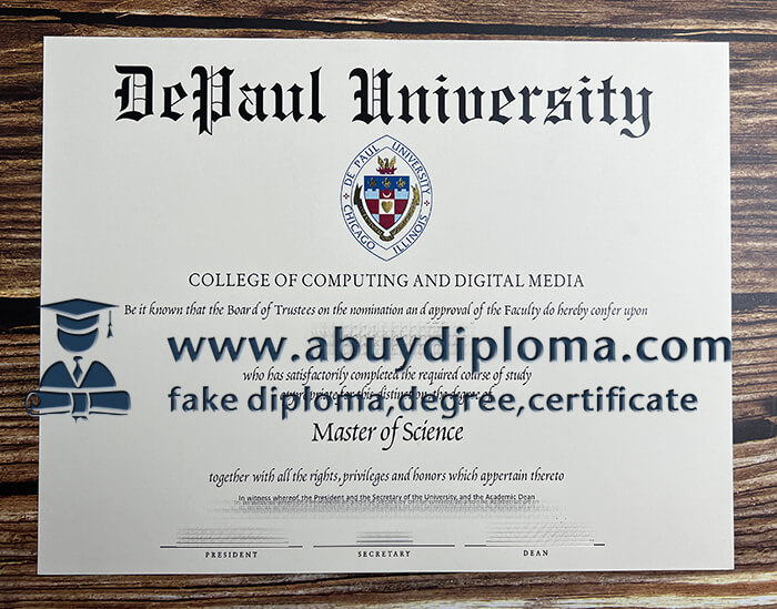 Buy Depaul University fake diploma, Make Depaul University diploma.