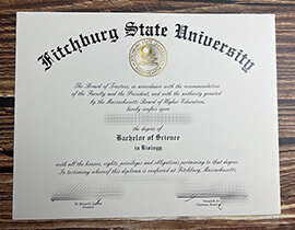 Make Fitchburg State University diploma.