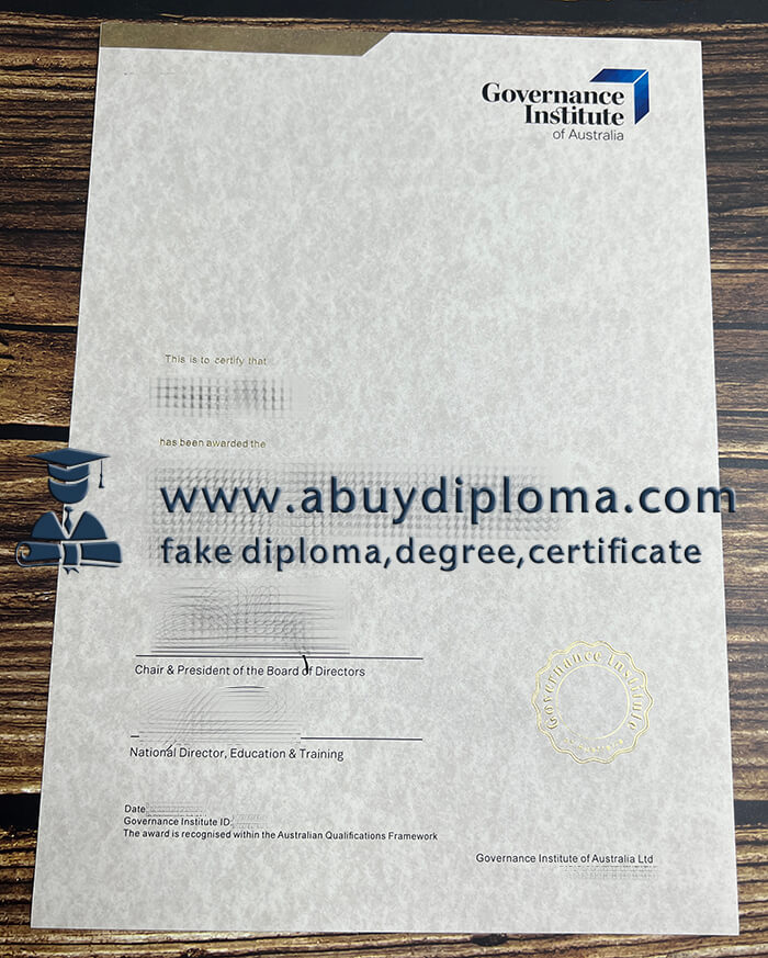 Get Governance Institute of Australia fake diploma.