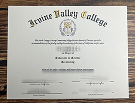 Make Irvine Valley College diploma.