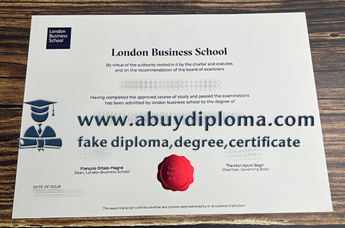 Buy London Business School fake diploma.