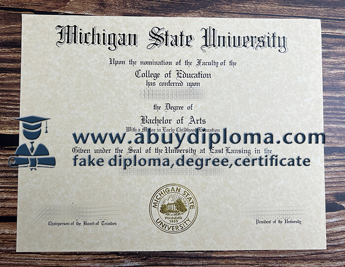 Buy Michigan State University fake diploma, Buy MSU fake diploma.