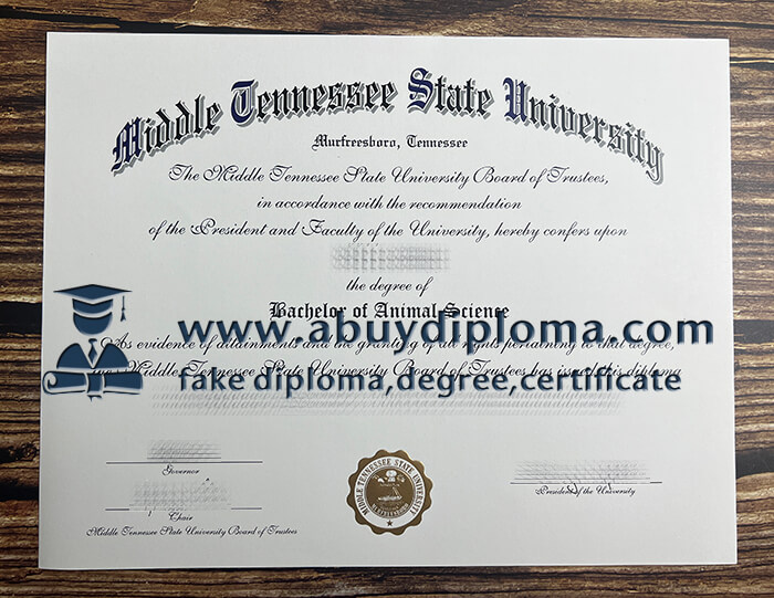Buy Middle Tennessee State University fake diploma, Buy MTSU fake diploma.