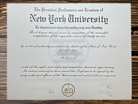 Make New York University diploma.