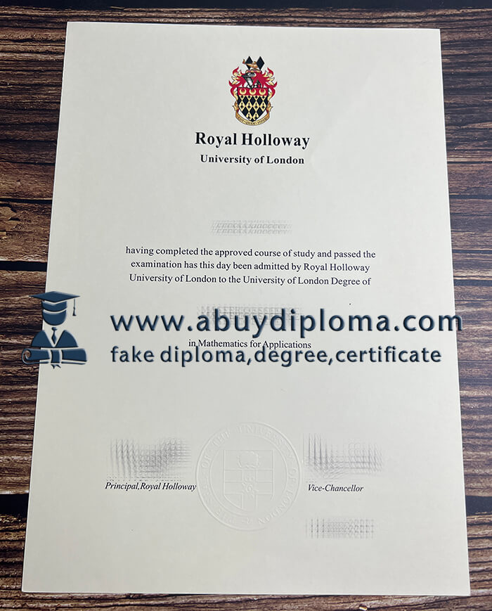 Buy Royal Holloway University of London fake diploma.