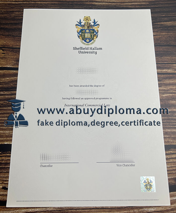Buy Sheffield Hallam University fake diploma, Buy SHU fake diploma.