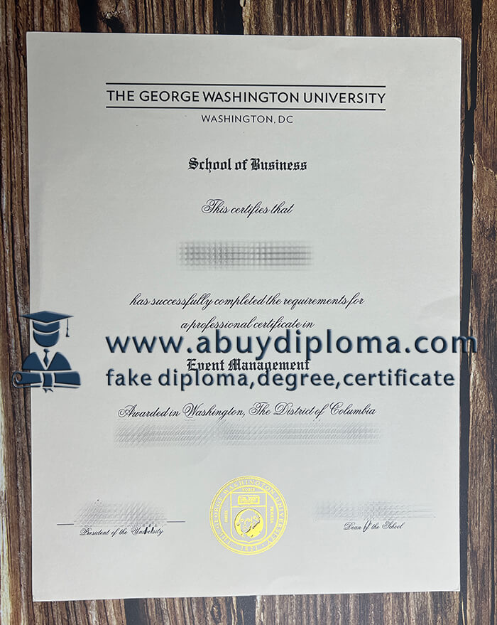 Buy George Washington University fake diploma, Buy GWU fake diploma.