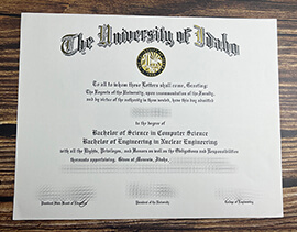 Get University of Idaho fake diploma.