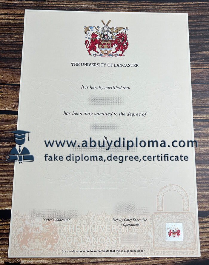 Buy University of Lancaster fake diploma, Make University of Lancaster diploma.