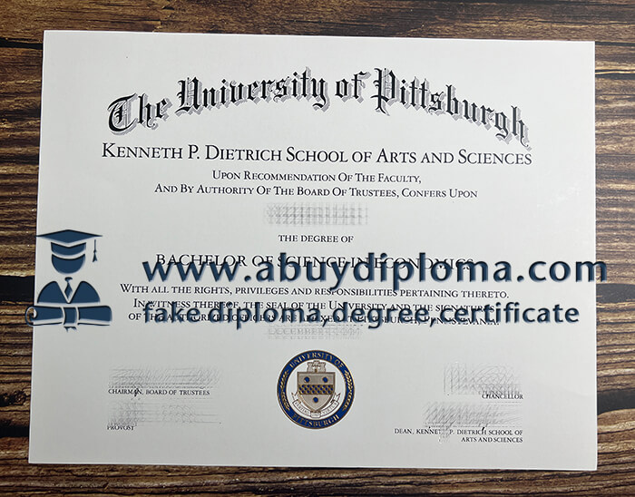 Buy University of Pittsburgh fake diploma.