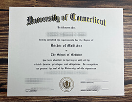 Make University of Connecticut diploma.
