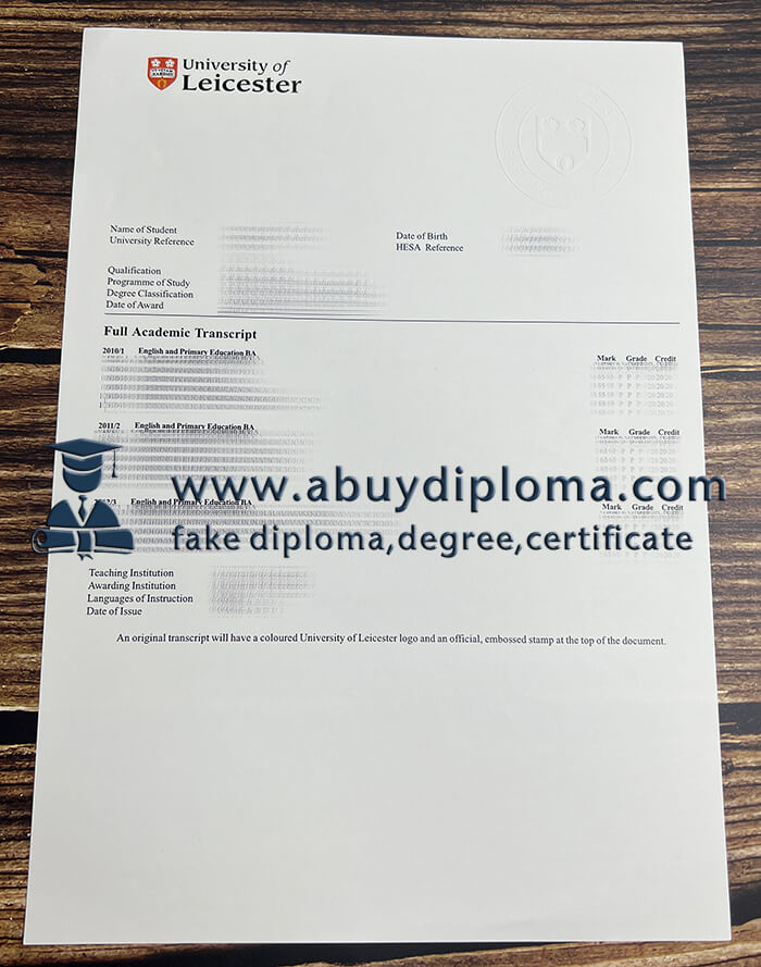 Get University of Leicester fake diploma, Buy University of Leicester fake diplom.
