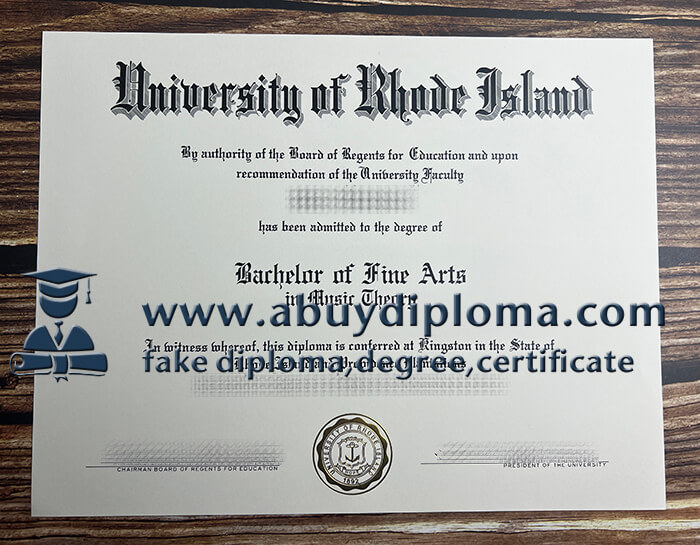 Buy University of Rhode Island fake diploma.