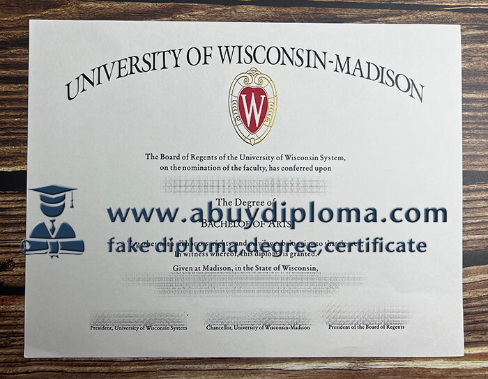 Buy University of Wisconsin-Madison fake diploma.