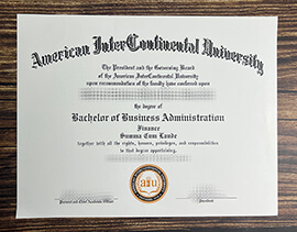 Get American Intercontinental University fake diploma.