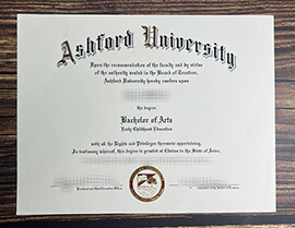 Make Ashford University diploma.
