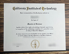 Make California Institute of Technology diploma.
