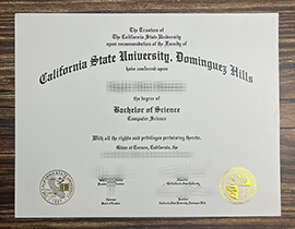 Make California State University, Dominguez Hills diploma.