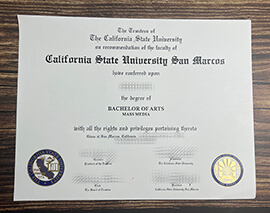 Get California State University San Marcos fake diploma.