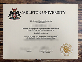 Make Carleton University diploma.