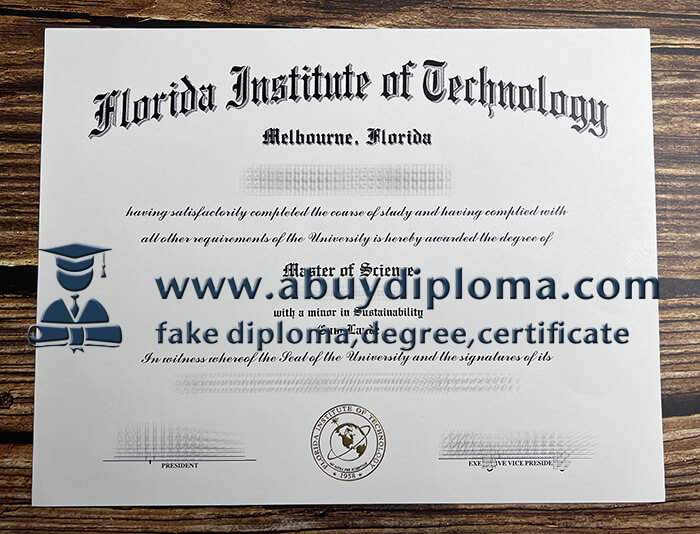 Buy FIT fake diploma, Make Florida Institute of Technology diploma.