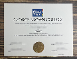 Get George Brown College fake diploma.