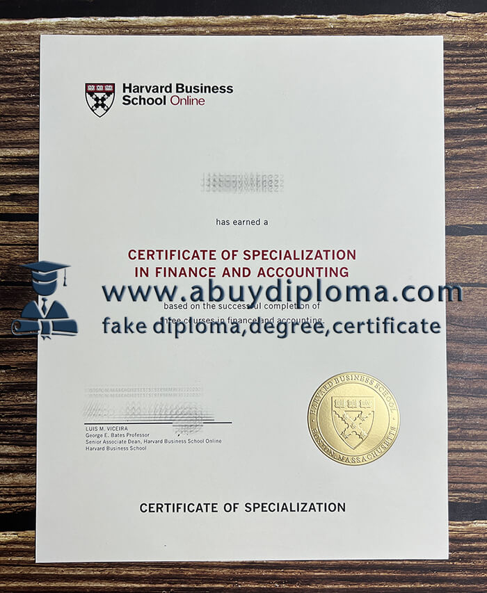 Buy Harvard Business School fake diploma, Make HBS diploma.