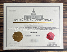 Buy Journeyman Certificate fake certificate.