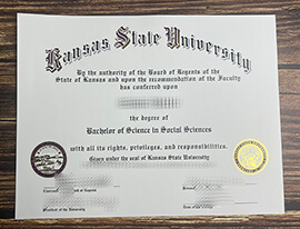 Get Kansas State University fake diploma.