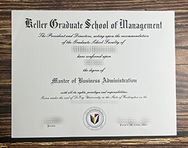 Fake DeVry University diploma.