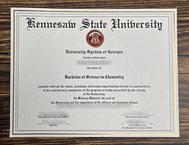 Make Kennesaw State University diploma.