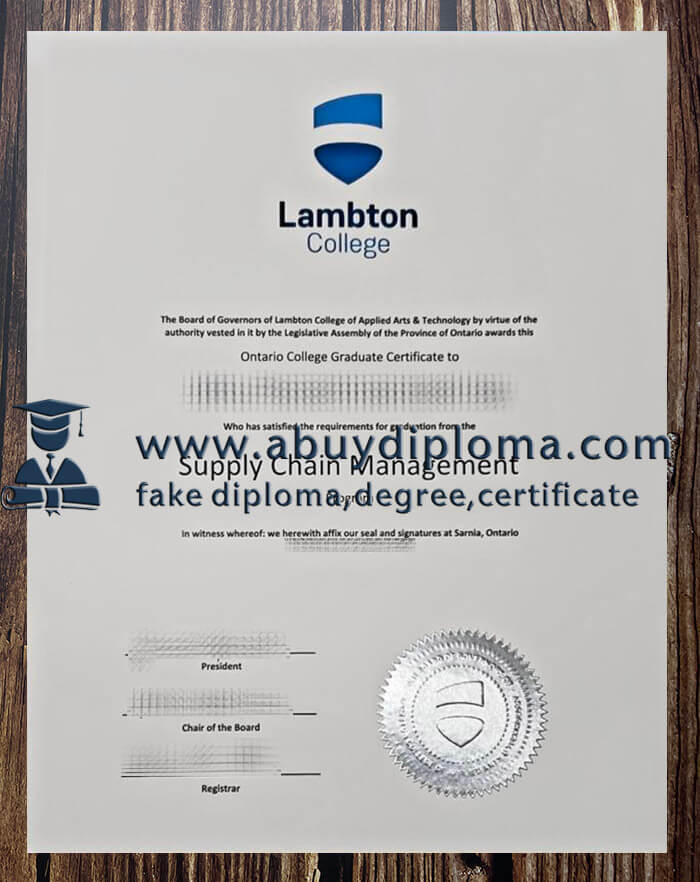 Buy Lambton College fake diploma, Make Lambton College diploma.