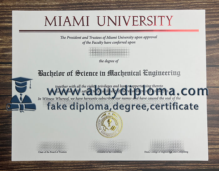 Buy Miami University fake diploma, Make Miami diploma.