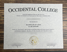 Buy Occidental College fake diploma.