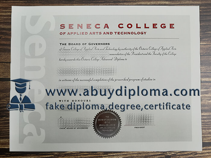 Buy Seneca College fake diploma, Make Seneca College diploma.