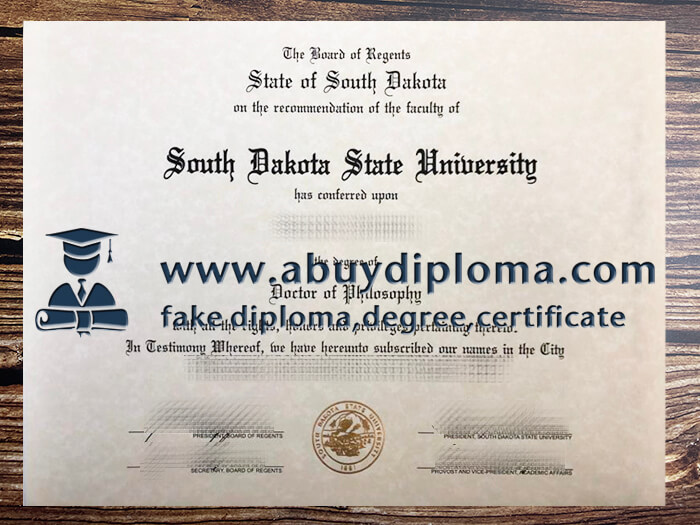 Buy South Dakota State University fake diploma, Make SDSU diploma.