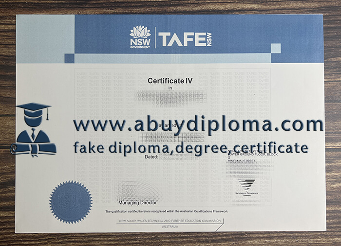 Get TAFE NSW fake degree online.
