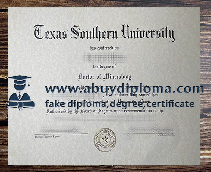 Buy Texas Southern University fake diploma, Buy TSU fake diploma.