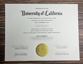 Get University of California fake diploma.