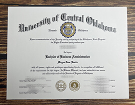 Get University of Central Oklahoma fake diploma.