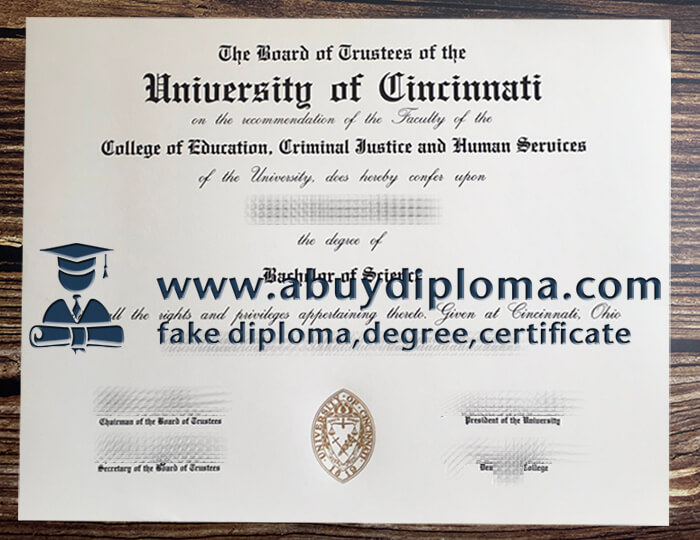 Buy University of Cincinnati fake diploma, Make UC diploma.