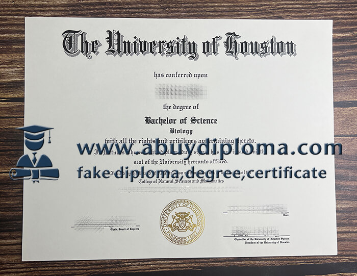 Buy University of Houston fake diploma, Make UH diploma.