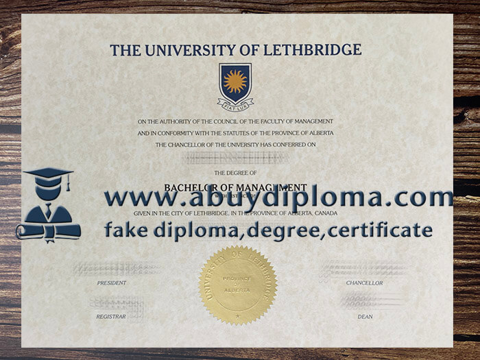 Get University of Lethbridge fake degree, Make University of Lethbridge degree.
