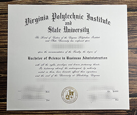 Purchase Virginia Polytechnic Institute and State University fake diploma.