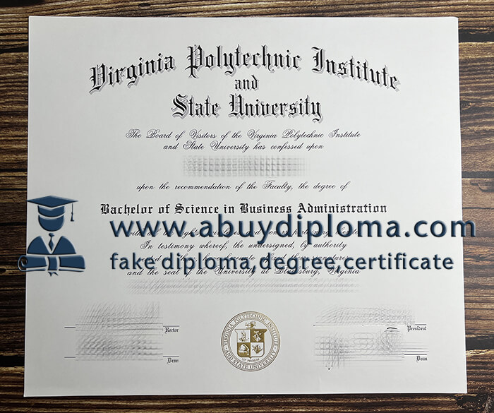 Buy Virginia Polytechnic Institute and State University fake diploma, Make VPI diploma.
