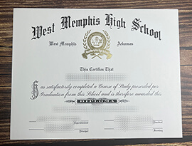 Get West Memphis High School fake diploma.