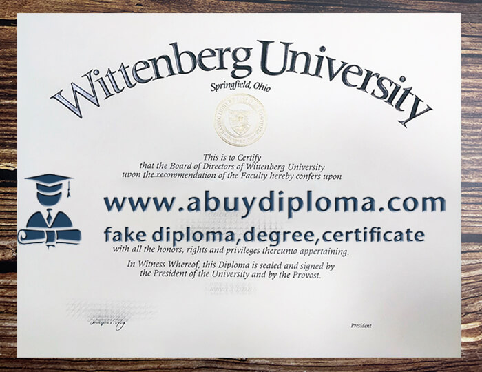 Get Wittenberg University fake diploma.