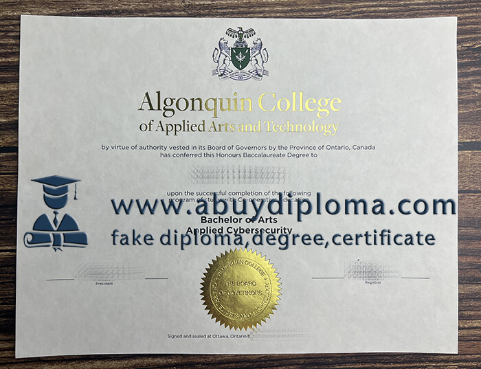 Buy Algonquin College fake diploma, Make Algonquin College diploma.